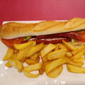Sandwich merguez frites