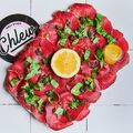 Carpaccio de bresaola à la truffe 