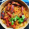 Spaghettis merguez