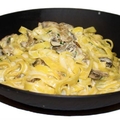 Tagliatelles aux champignons et crème