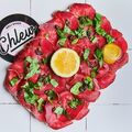 Carpaccio de bresaola à la truffe 