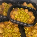 Boulettes céleri petits pois pour 2