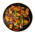 Crevettes basilic sauce piquante