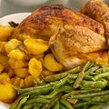 Poulet roti pour 4