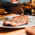 Entrecôte de bœuf & sel d’Himalaya